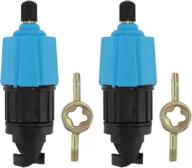 2 Sets of Surfboard Air Vae Nozzles Paddleboard Pump Adapter Replacement to Inflate Your Surfboard Or Boat(Blue)
