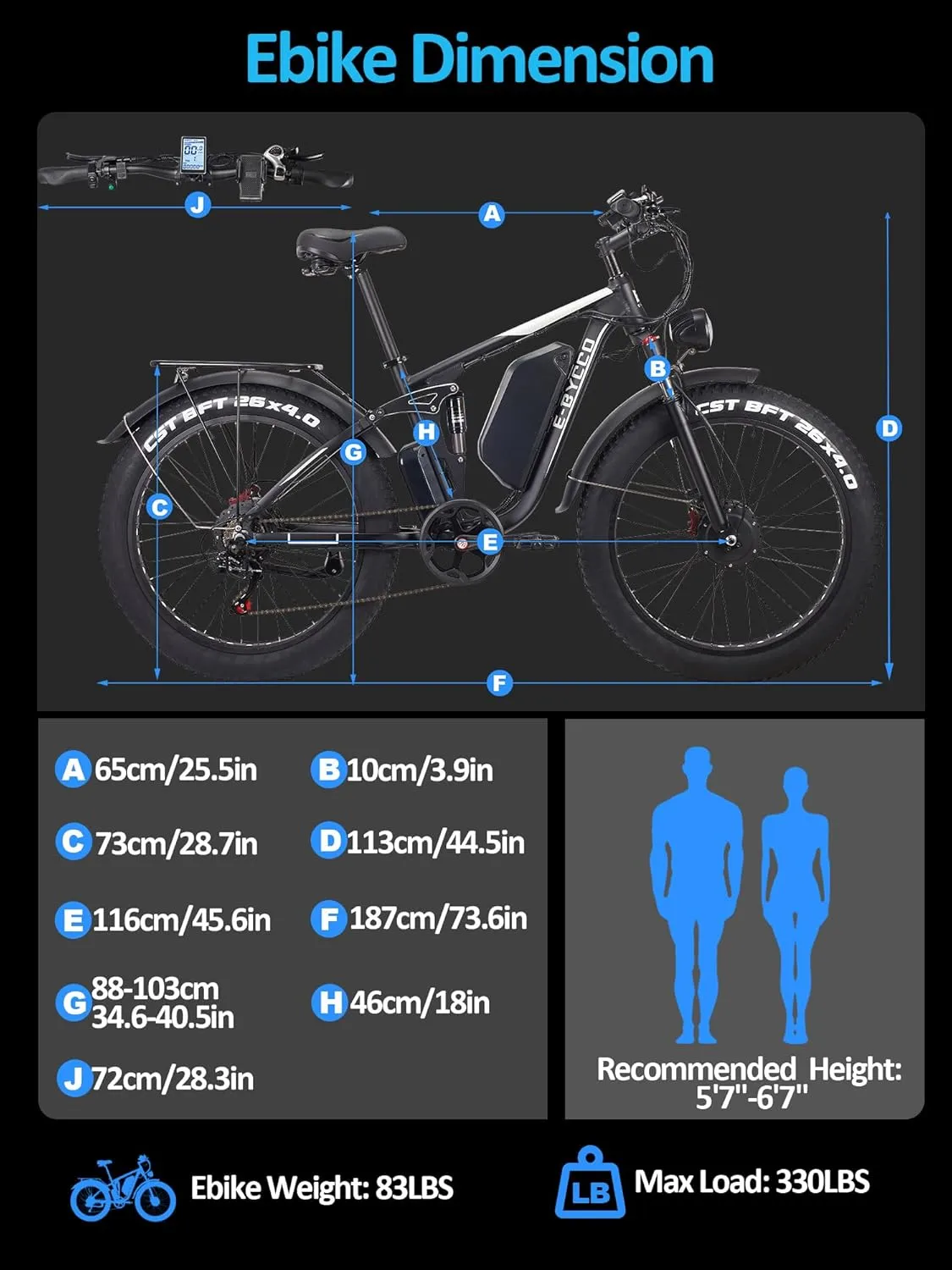 4000W Peak 5000W Dual Motor Electric Bike for Adults, 24/26 Inch, 52V 32AH, Up to 90Mile & 45MPH E-Bike Fat Tire Full Suspension Electric Bicycles, 7 Speed AWD Mountain Ebikes, Hydraulic Disc Brake
