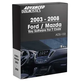 Advanced Diagnostics - ADS133 - 2003-2008 - Ford / Mazda Coded Key Software For T Code - Category A