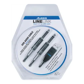 Alesis LINELINK 6" DUAL 1/4" TO USB CABLE