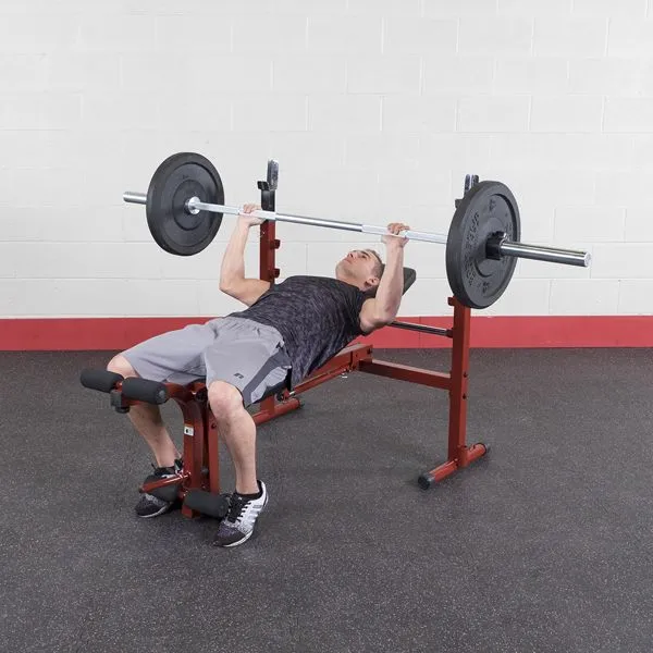 Best Fitness BFOB10 Olympic Bench With Leg Developer