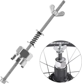 Bike Freehub Remove Install Tool, Stainless Steel Bicycle Freehub Body Removal Tool, Bike Free Hub Quick Disassemble Tools for MTB Road Bikes Bike Repair Accessory