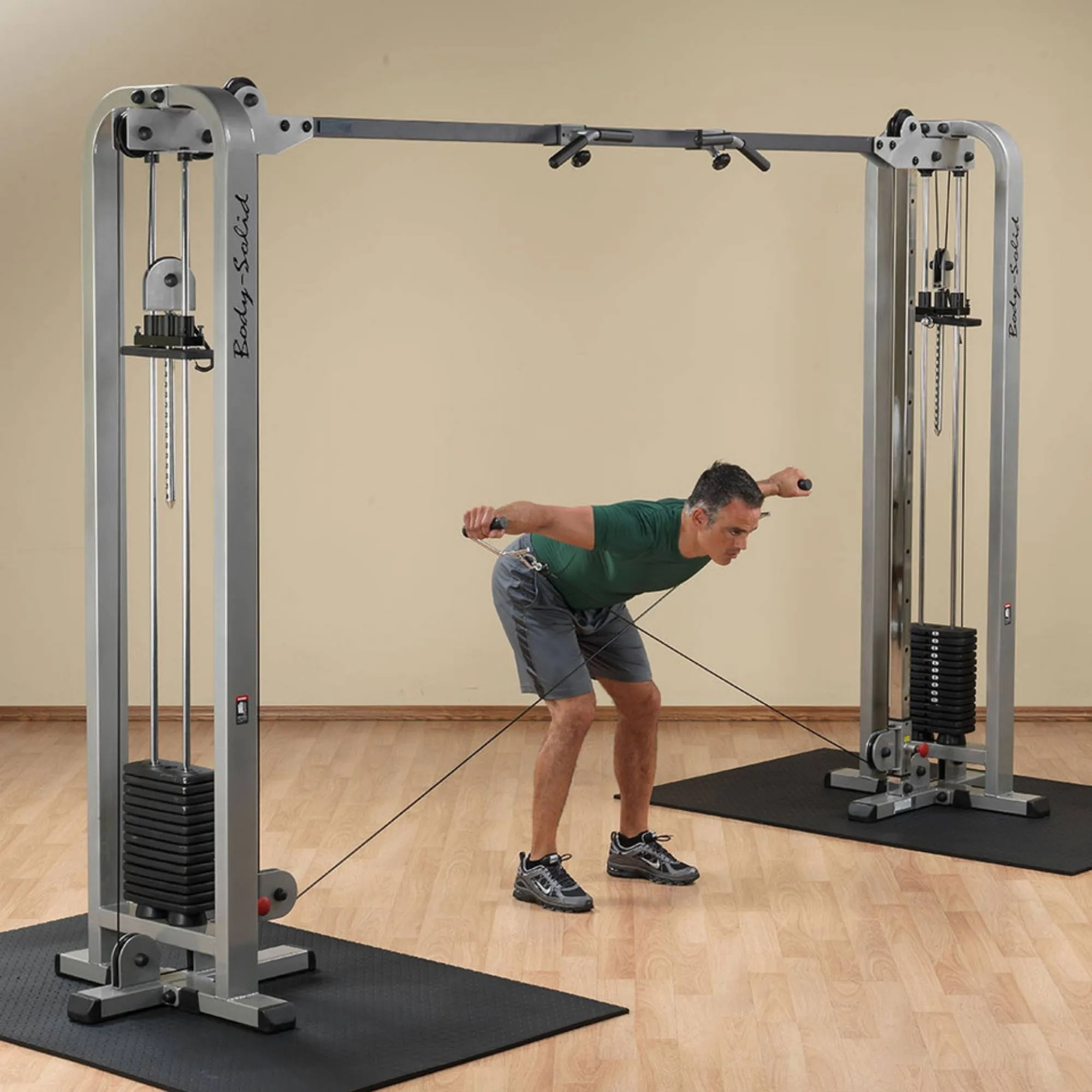 Body-Solid Pro ClubLine Cable Crossover by Body-Solid with Dual Stacks SCC1200G