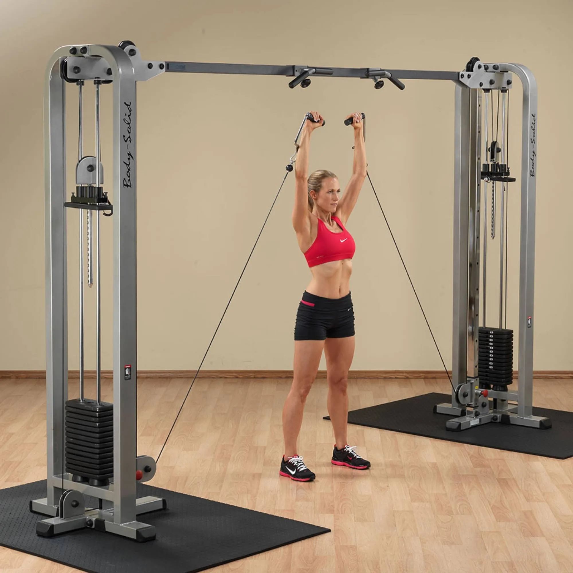 Body-Solid Pro ClubLine Cable Crossover by Body-Solid with Dual Stacks SCC1200G