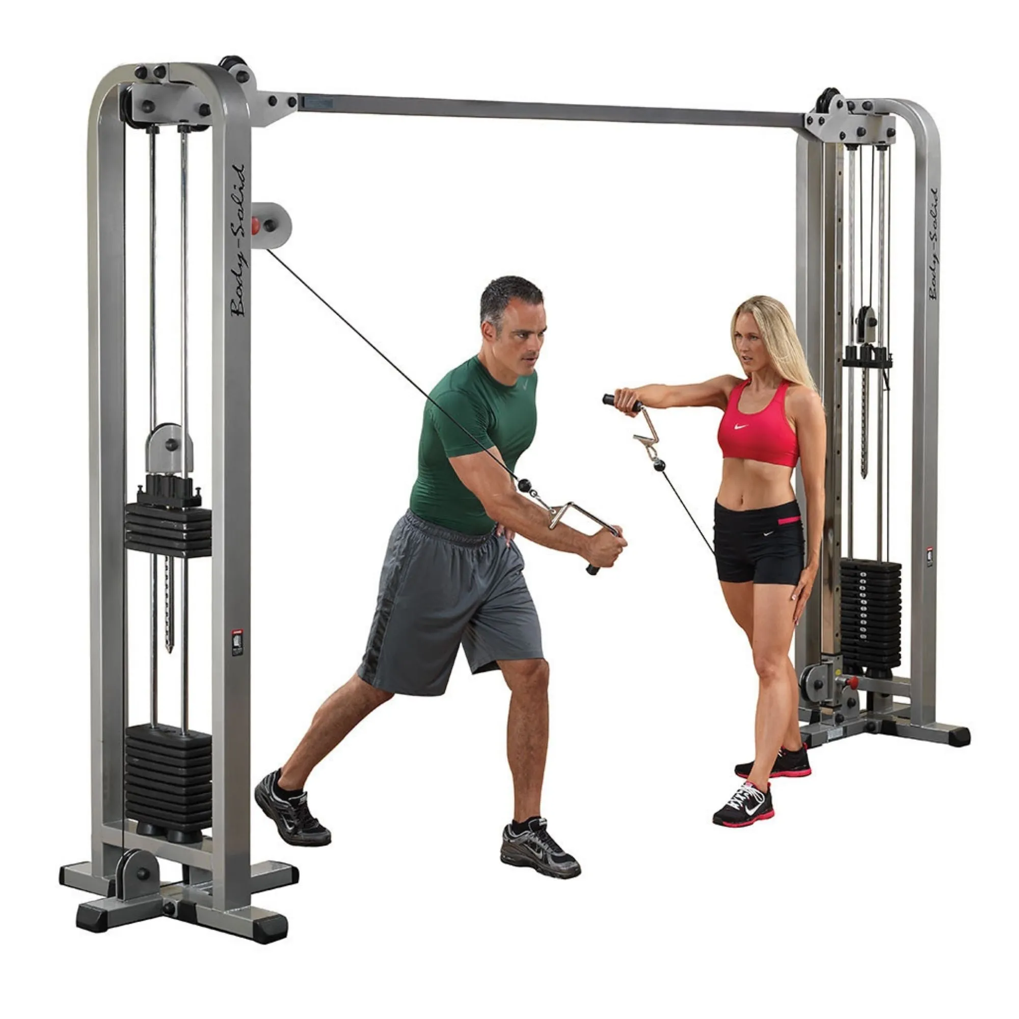 Body-Solid Pro ClubLine Cable Crossover by Body-Solid with Dual Stacks SCC1200G