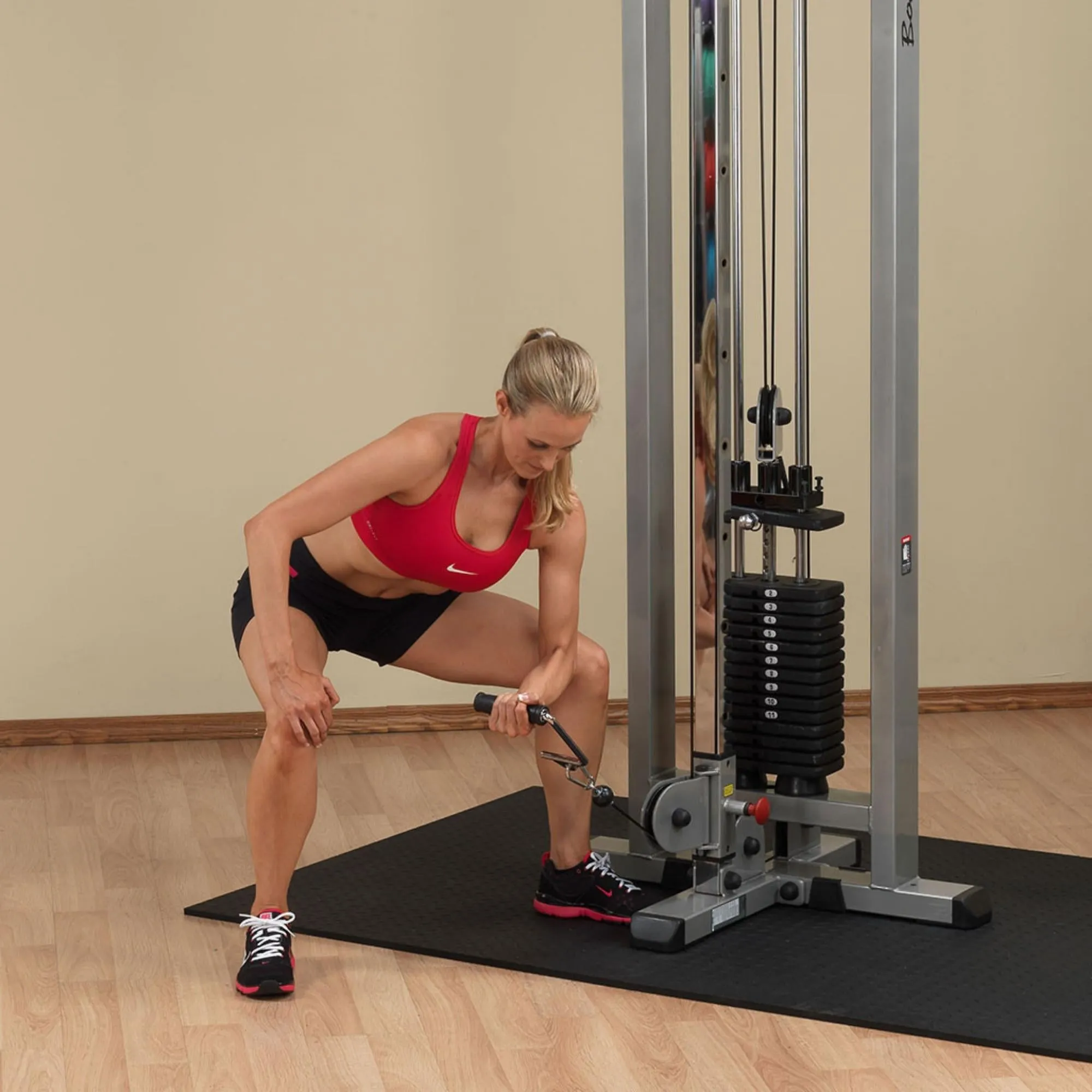 Body-Solid Pro ClubLine Cable Crossover by Body-Solid with Dual Stacks SCC1200G