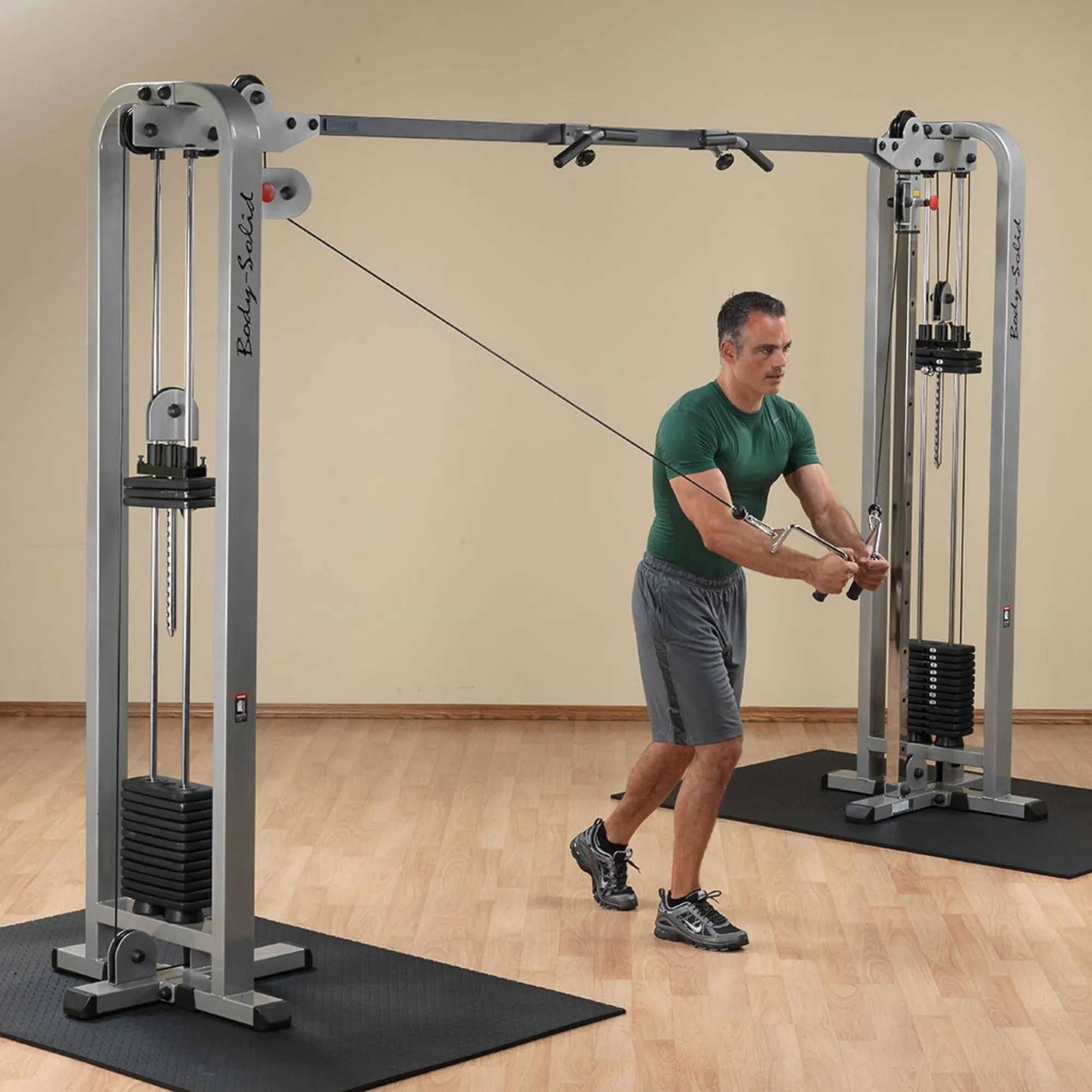 Body-Solid Pro ClubLine Cable Crossover by Body-Solid with Dual Stacks SCC1200G