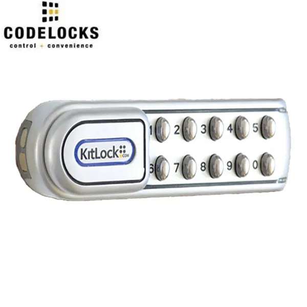 CodeLocks - KL1200 - Electronic KitLock - Heavy Duty Locker Lock - Optional Handing - Silver
