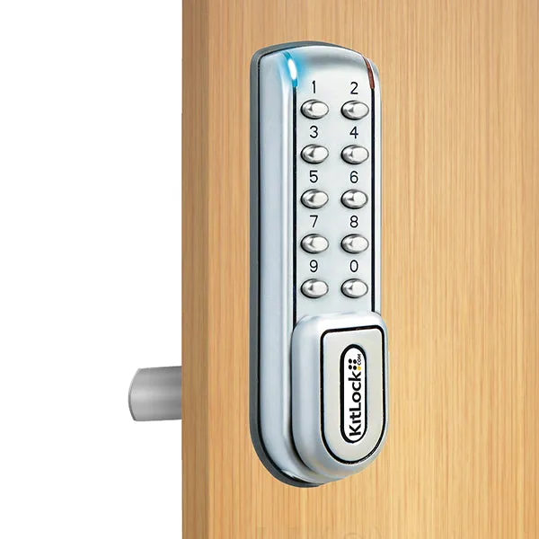 CodeLocks - KL1200 - Electronic KitLock - Heavy Duty Locker Lock - Optional Handing - Silver