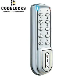 CodeLocks - KL1200 - Electronic KitLock - Heavy Duty Locker Lock - Optional Handing - Silver