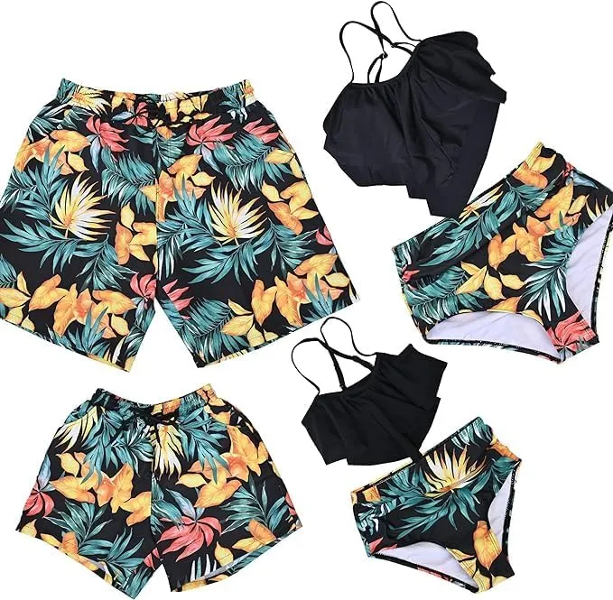 Couples Matching Swimsuit Family Matching Swimwears Dad and Me Matching Swiming Shorts