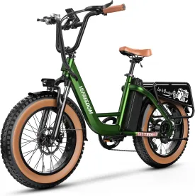 EUY Electric Bike for Adults with Peak 1500W Motor, 48V 20Ah Removable Battery Fast Ebike,Max 70Miles & 30MPH,20" x4.0 Fat Tire Commuting Electric Mountain Bike,7-Speed, Step-Thru Bicycle