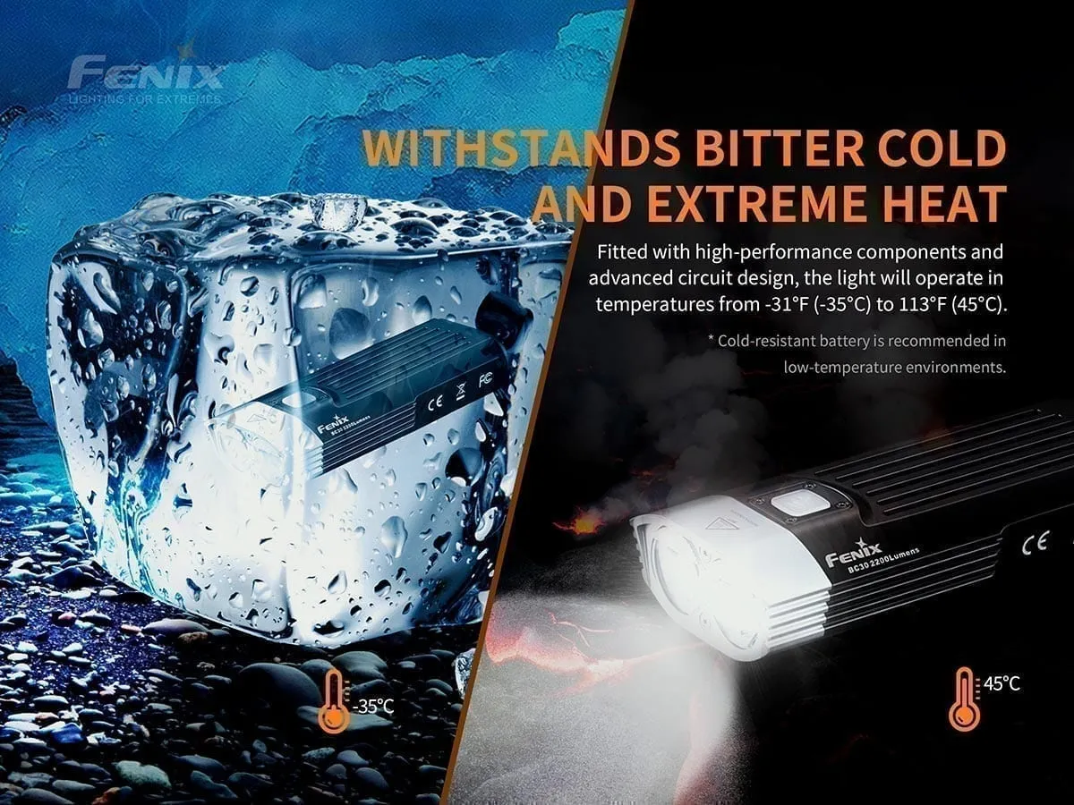 FENIX BC30 V2.0 2200 LUMEN BIKE LIGHT