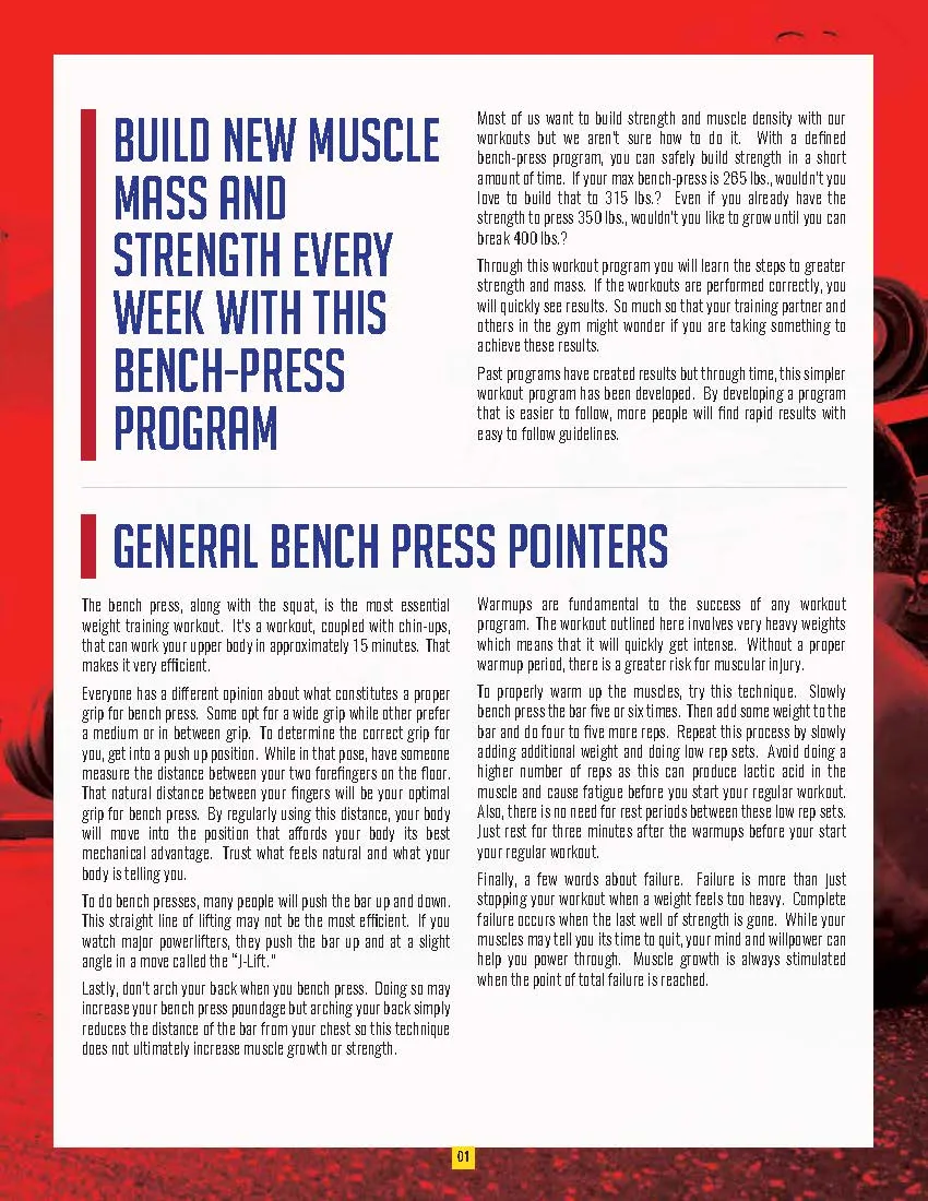 Increase Your Bench Press by 50 lbs