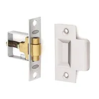LOCKWOOD ROLLER BOLT 7580 HEAVY DUTY ADJUSTABLE CATCH LATCH SATIN CHROME