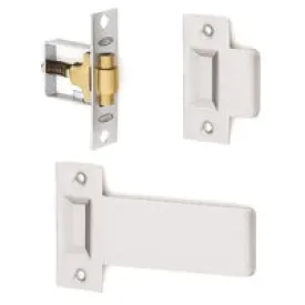 LOCKWOOD ROLLER BOLT 7580 HEAVY DUTY ADJUSTABLE CATCH LATCH SATIN CHROME