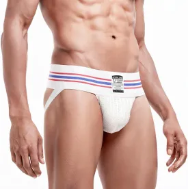 Men's Jock Strap, Wide Band Mesh Male Underwear Jockstrap Athletic Supporter for Gym Vasectomy