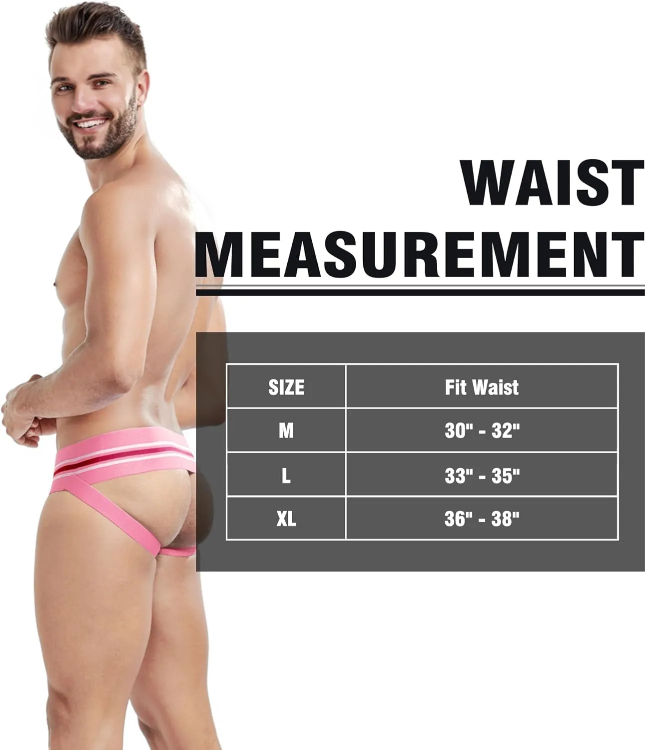 Men's Jock Strap, Wide Band Mesh Male Underwear Jockstrap Athletic Supporter for Gym Vasectomy