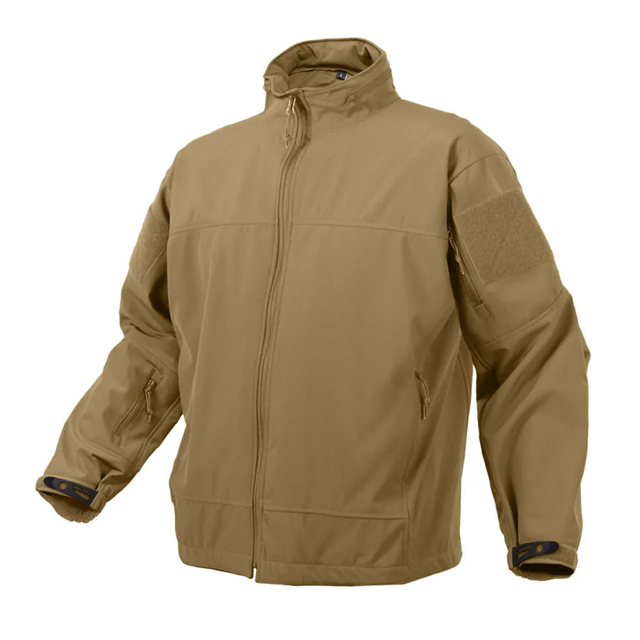 MilSpec Covert Ops Lightweight Soft Shell Jacket Coyote Brown