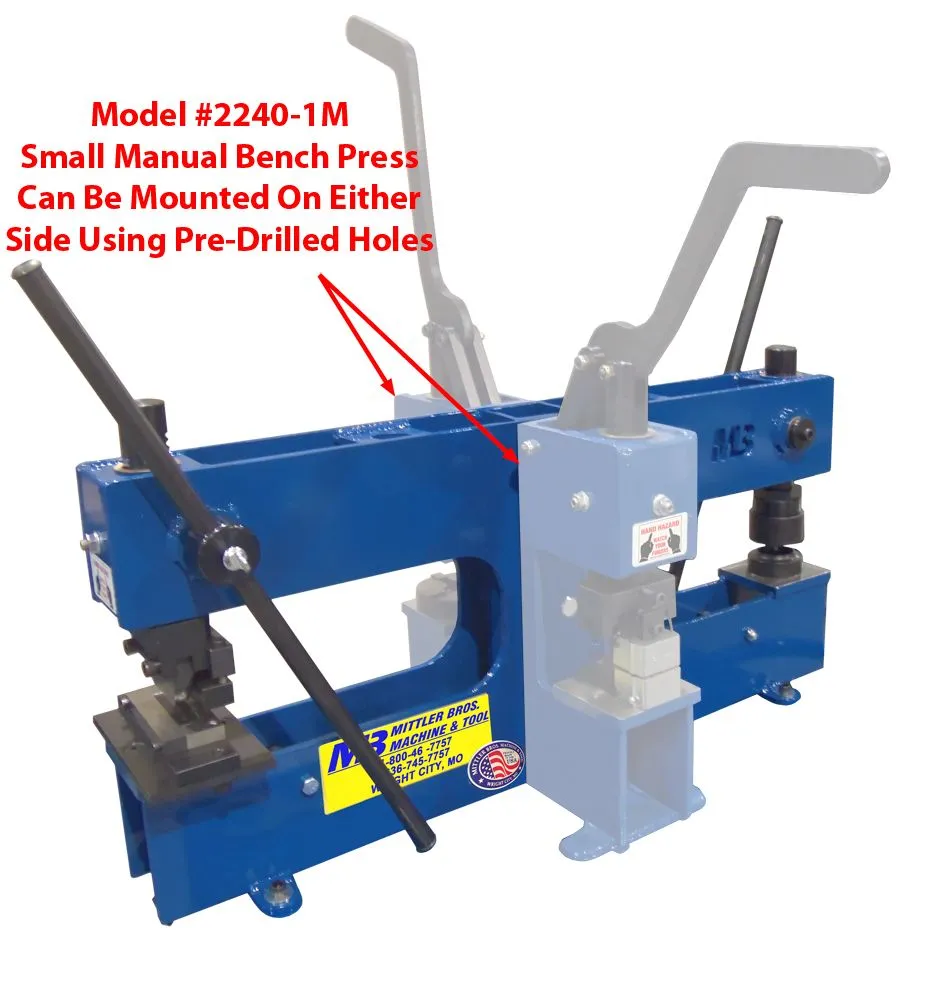 MITTLER BROS. DUAL MANUAL BENCH PRESS