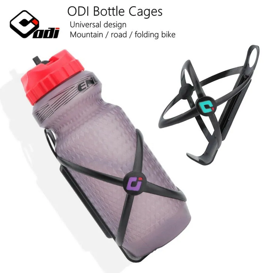 ODI Bicycle Bottle Cage Mountain Road Folding Bicycle Riding Cup Rack Ultra-Light Pc Contain Carbon Dust 18g Riding Equipment
