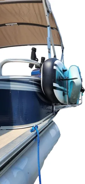 Pontoon Boat Dual Wake/Paddle Board Solution