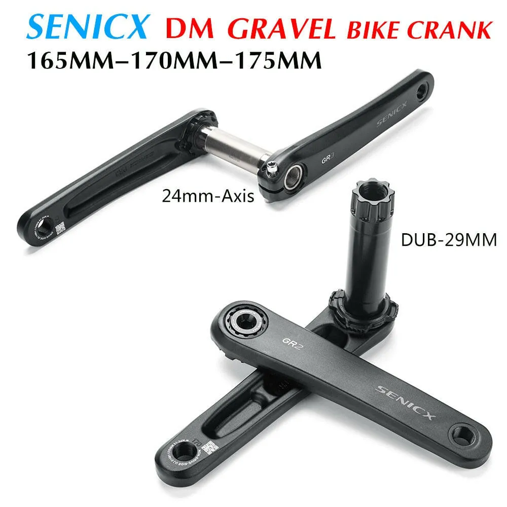 SENICX GR2/GR3 Road Cyclocros GXP Aluminum Crank  165/170/175mm  for Road Folding Bike