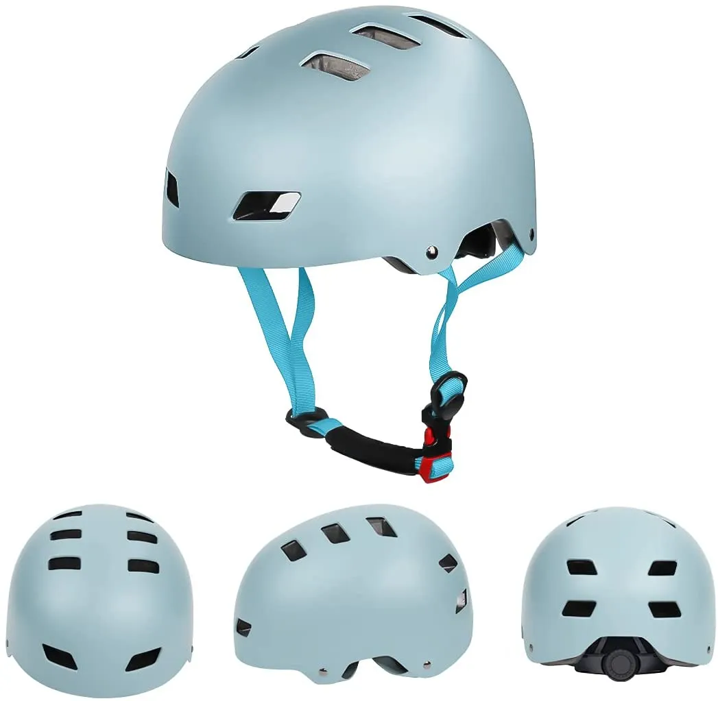 Skateboard Bike Helmet for Kids Youth & Adults with Two Removable Liners for Multi-Sport Scooter Roller Skate Inline Skating Rollerblading