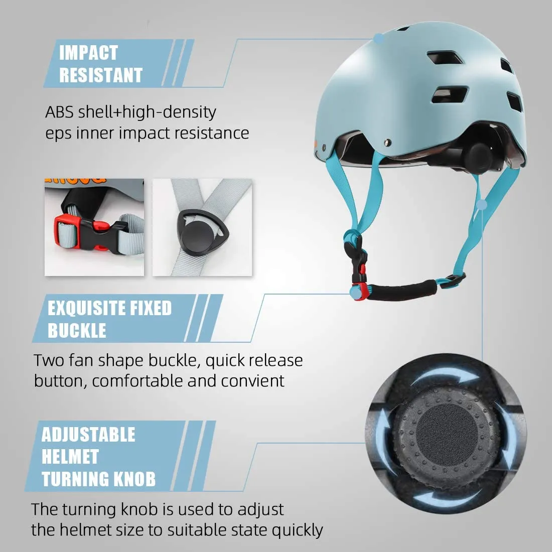 Skateboard Bike Helmet for Kids Youth & Adults with Two Removable Liners for Multi-Sport Scooter Roller Skate Inline Skating Rollerblading