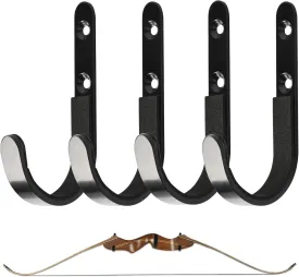 SOPOGER Bow Wall Mount Hanger - Universal Archery Compound Bow Holder Hooks Crossbow Rack Bow Stand to Storage and Display Recurve Compound Bow Longbow