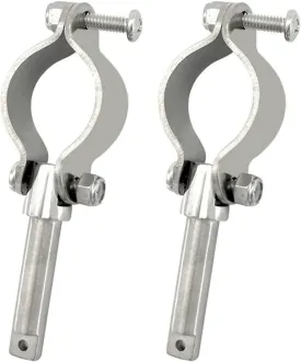 Stainless Steel Rowlock Side Mount Line Oarlock Socket for Marine Raft Kayak 2Pcs