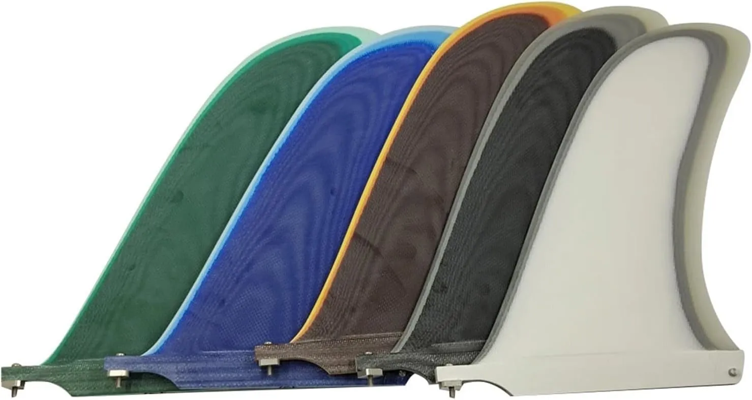 Surfboard Fins 10.5 Inch Longboard Fin 5 Colors Central Single Fin Paddleboard Fin Sup Fin Stand Up Paddleboard Surfboard Fin Surfing Accessories (Color : Black 10.5 inch)