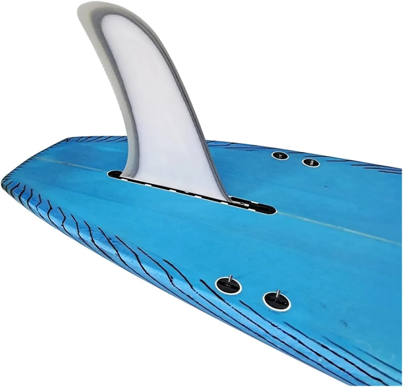 Surfboard Fins 10.5 Inch Longboard Fin 5 Colors Central Single Fin Paddleboard Fin Sup Fin Stand Up Paddleboard Surfboard Fin Surfing Accessories (Color : Black 10.5 inch)
