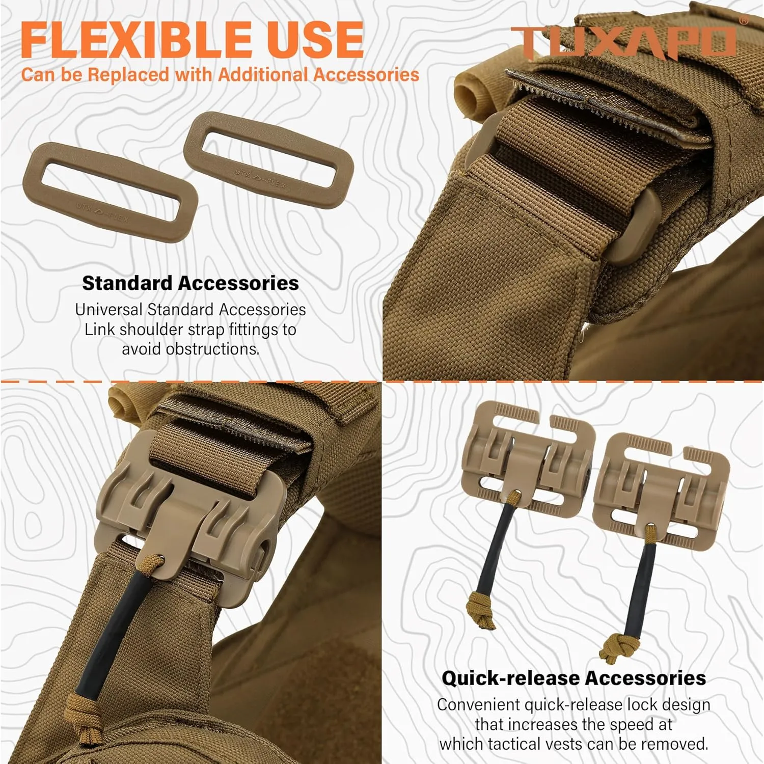 Tactical Molle Vests with Triple mag Pouch and Side Cummerbund Pouches, Quick Release Vests for Men