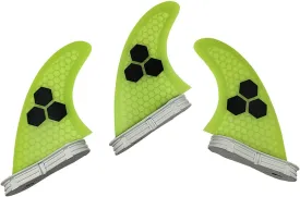 *This Well Rounded Template is Designed to Strike 2 Fins G7 Large Sup Board Fiberglass Honeycomb 3 Pcs/Set Prancha Stand Up Paddle Board Thruster Fin Sets (Color : Yellow L, Size : 1)