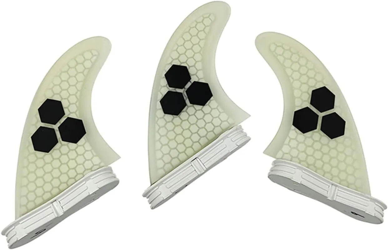 *This Well Rounded Template is Designed to Strike 2 Fins G7 Large Sup Board Fiberglass Honeycomb 3 Pcs/Set Prancha Stand Up Paddle Board Thruster Fin Sets (Color : Yellow L, Size : 1)