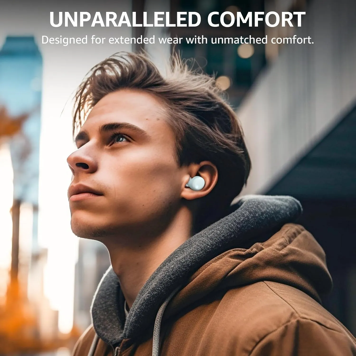 TOZO T6 True Wireless Earbuds Bluetooth 5.3 Headphones 50H Long Playtime, Wireless Charging Case, IPX8 Waterproof Stereo Earphones, Built-in Mic Calls, Headset Premium Deep Bass 32 Preset EQs via APP