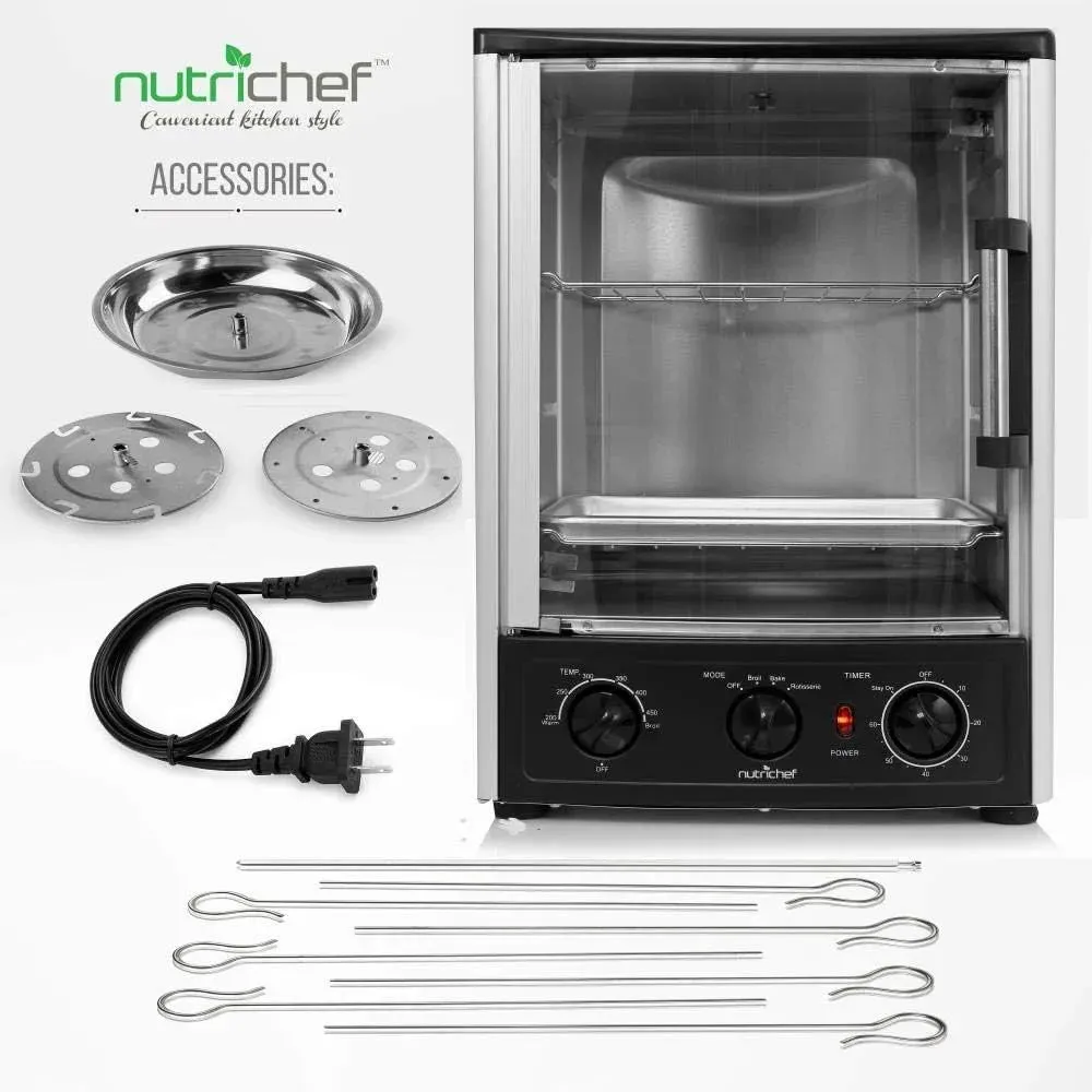 Upgraded GourmetPro Multi-Function Rotisserie Oven