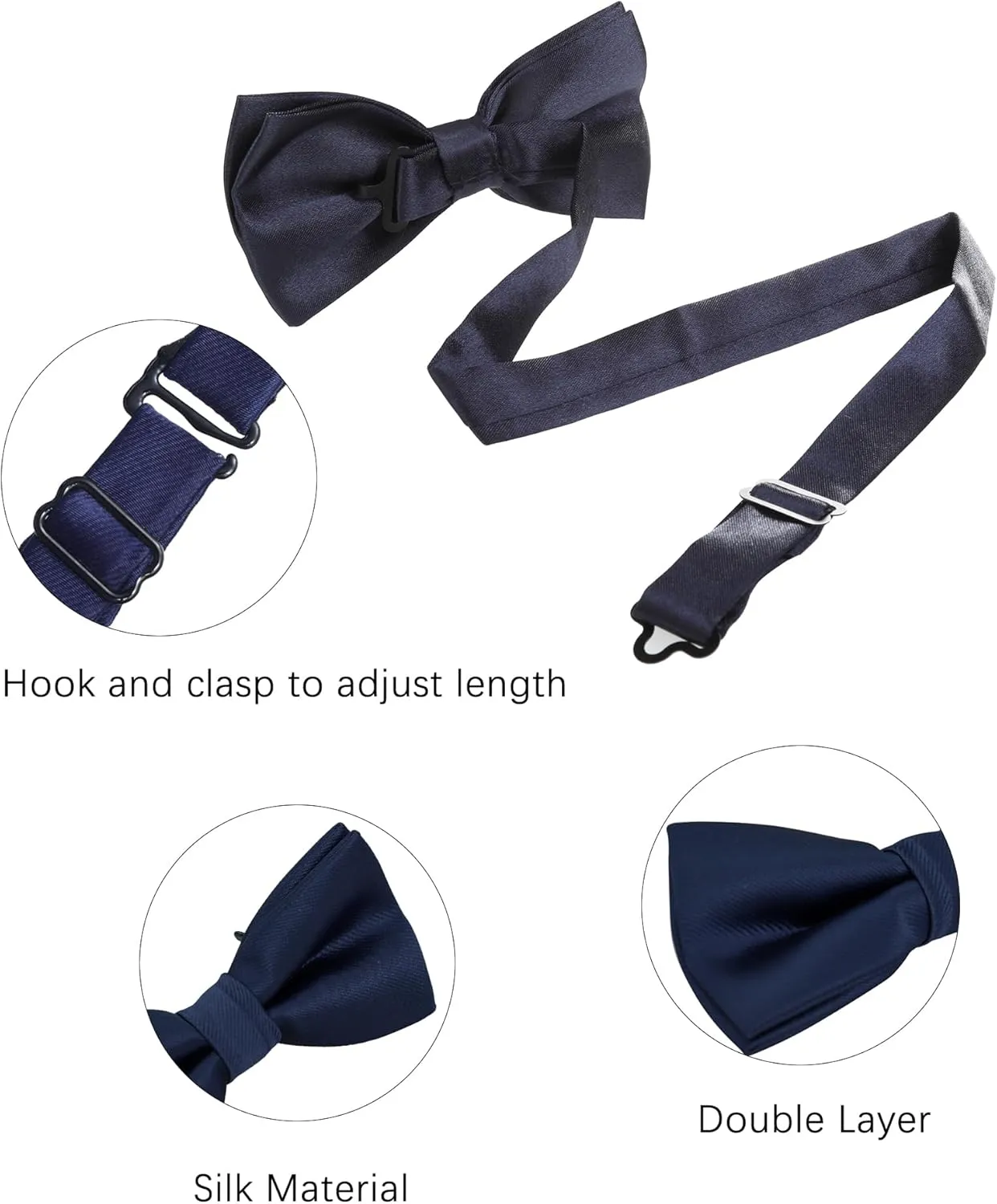 WELROG Child Kids Suspender Bowtie Sets - Y Shape Adjustable Suspender with Silk Bowties Gift Idea for Boys and Girls