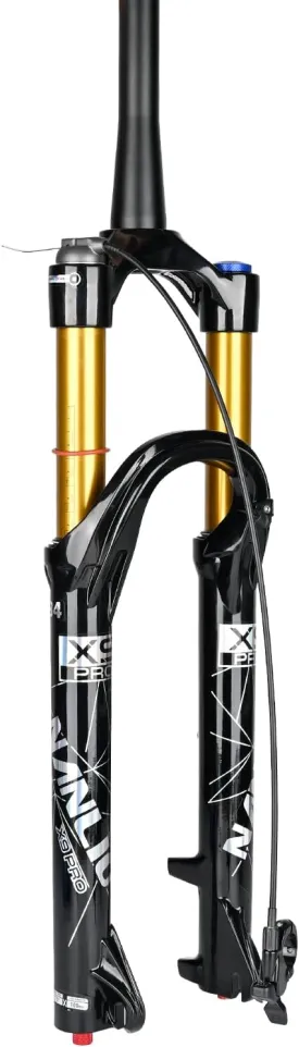 X9 Pro Mountain Bike Suspension Bicycle Front Fork - Adjustable Damping Rebound, 140/160MM Travel, Fits 26/27.5/29 Inches