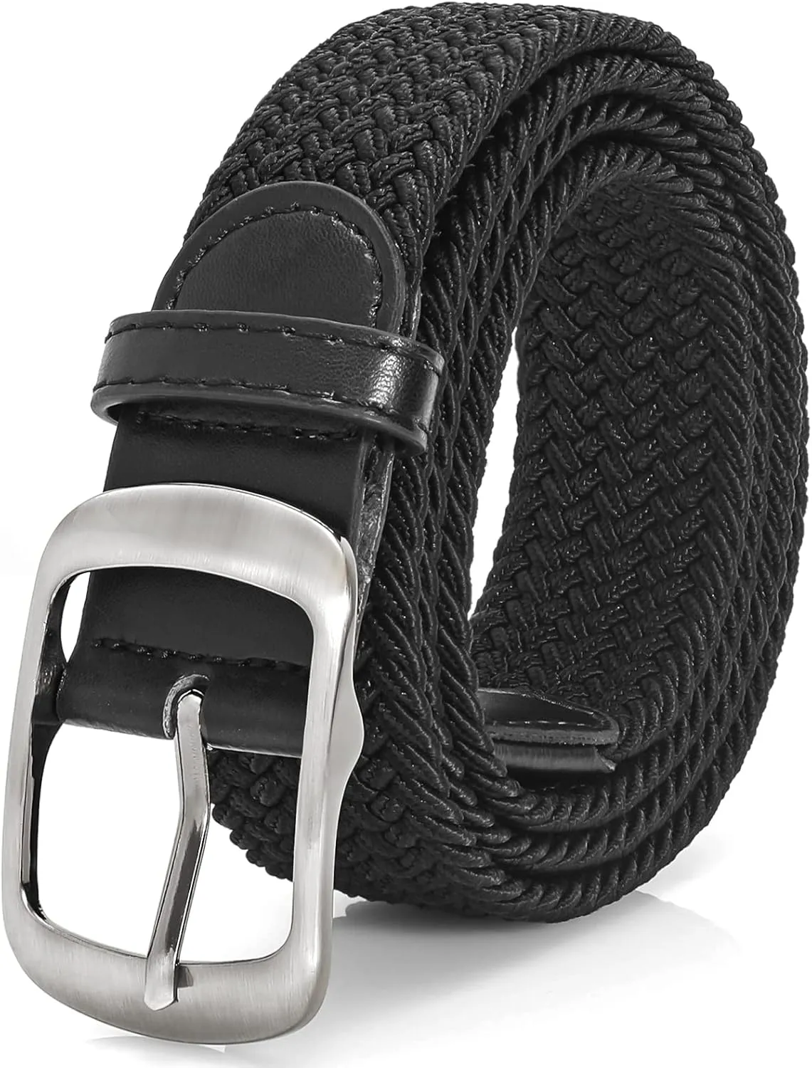 XZQTIVE Braided Belt Stretch Belt for Men and Women Multicolored Woven Golf Belt Elastic Jean Belts