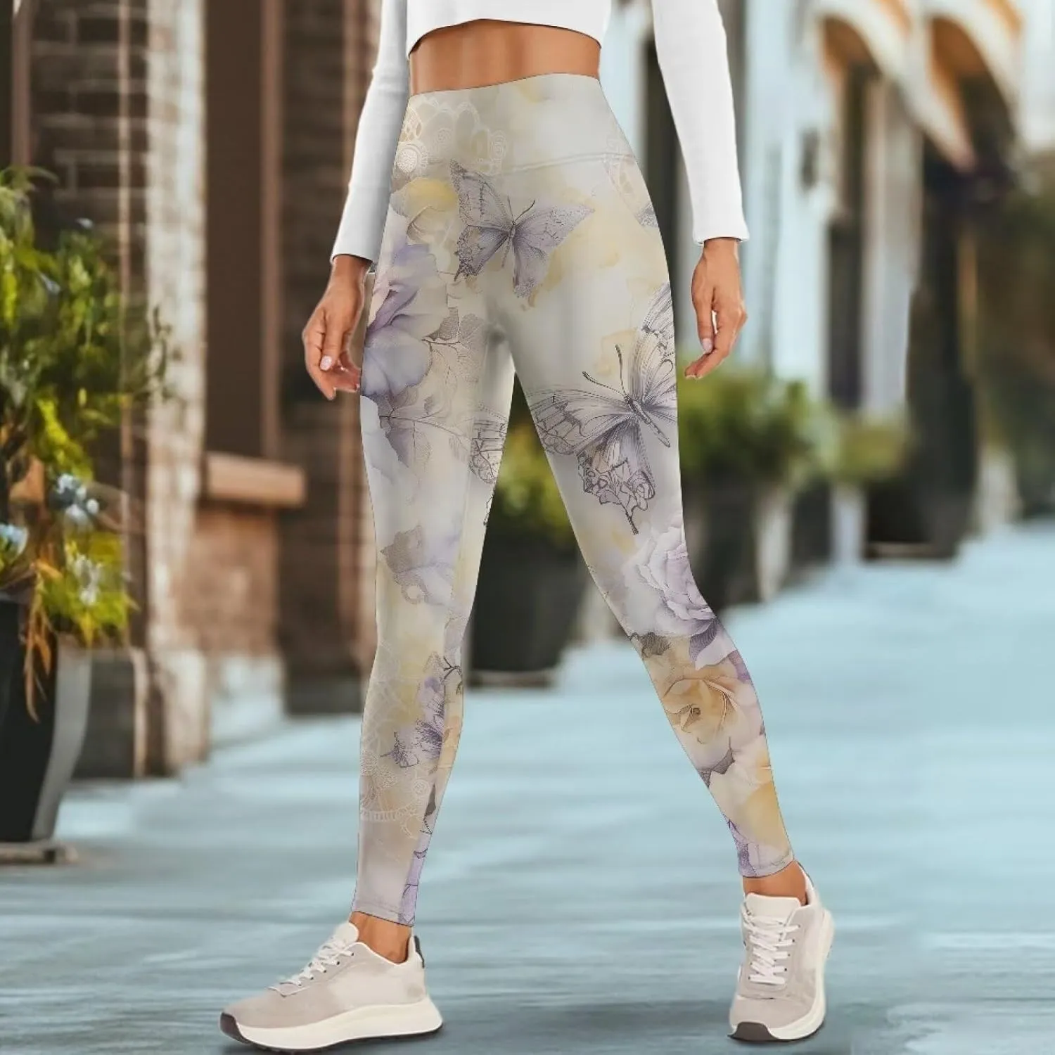 YEXIATODO High Waisted Yoga Pants for Women Tummy Control Workout Leggings Bootleg Yoga Leggings