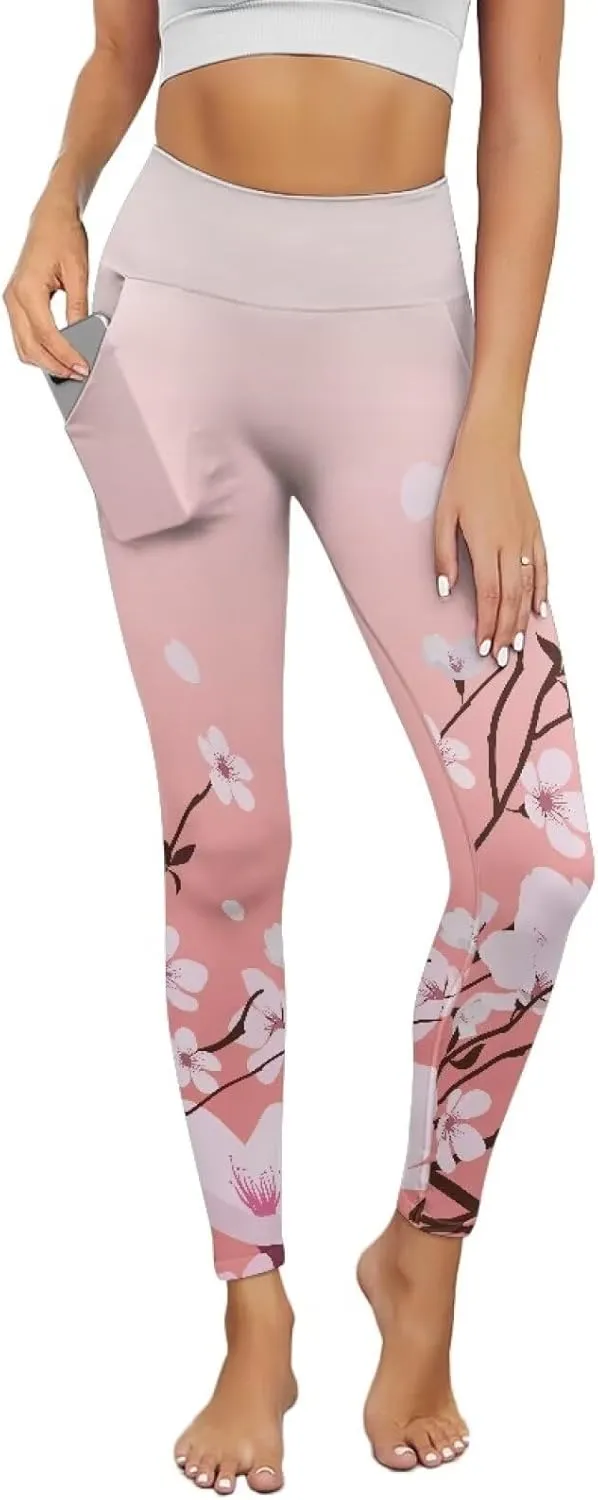 YEXIATODO High Waisted Yoga Pants for Women Tummy Control Workout Leggings Bootleg Yoga Leggings