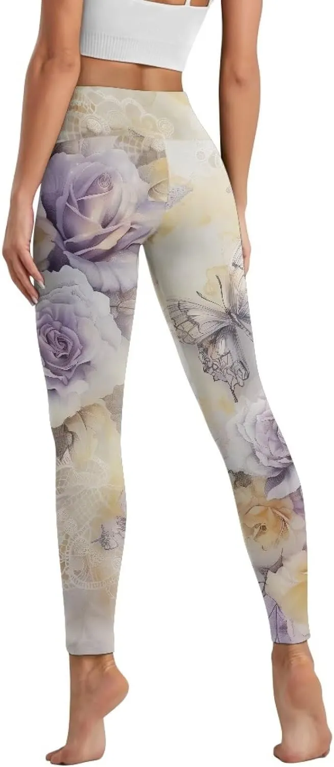 YEXIATODO High Waisted Yoga Pants for Women Tummy Control Workout Leggings Bootleg Yoga Leggings