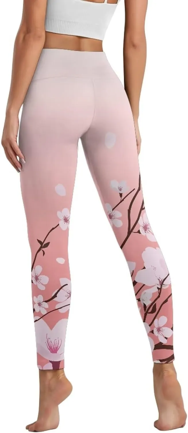 YEXIATODO High Waisted Yoga Pants for Women Tummy Control Workout Leggings Bootleg Yoga Leggings