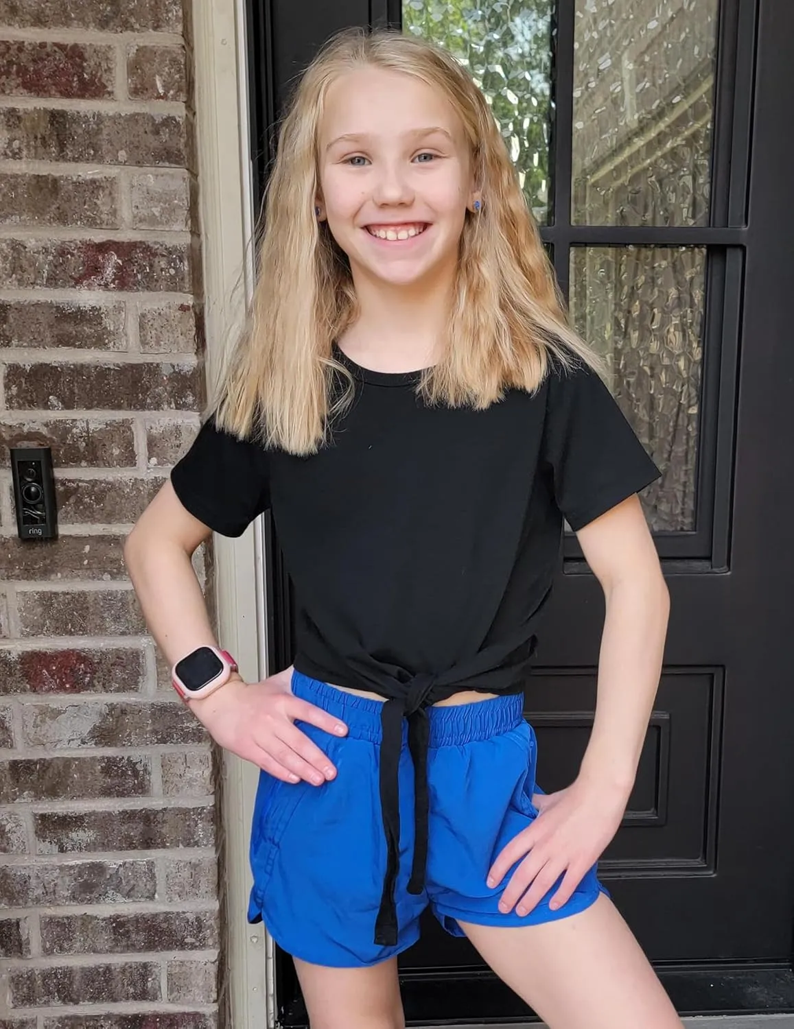 Zaclotre Girls Athletic Shorts with Zipper Pockets 2 in 1 Kid Workout Running Volleyball Soccer Shorts with Liner